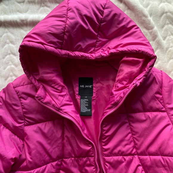 Child L pink puffer coat - Picture 2 of 5